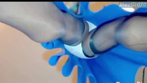 BlueGirl70 Sexy Blue Upskirt