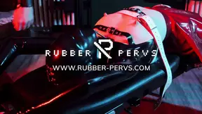 Sensual Solo Foot Play with Latex Stockings