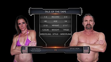 Sofie Marie vs Spike Irons Mixed Wrestling