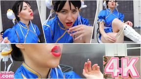 Chun Li Smokes & Masturbates