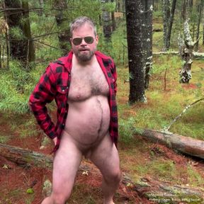 Watch Daddy Strip Naked In The Woods