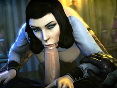 This BioShock Naughty 3D Elizabeth Loves a Huge Thick Cock