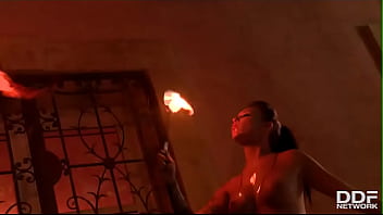 Flaming Hot Pussy: Sexy Pyromaniac Plays With Fire