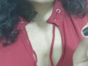 Practicando en chupeta pensando en la verga del vecino