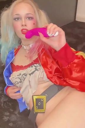 Harley Quinn jerk off countdown
