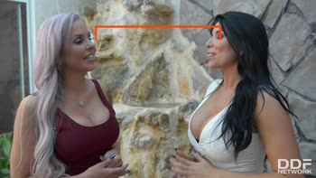 Romi Rain & Nina Elle's Sizzling Threesome: Big Boobs, Big Fun