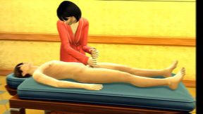 Asian massage with a virgin boy for the first time - Japanese big boobs massage