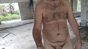 I get completely naked in my backyard