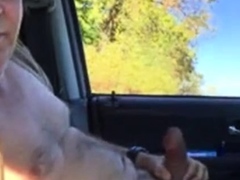 Daddy in the car play and cum