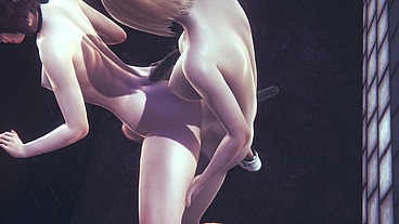 Hentai Uncensored - Ozaki fucked by Futanari at street - Japanese Asian Manga Anime Game Porn
