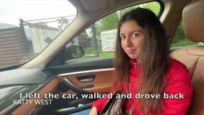 18 Year Old Russian Girl Sucks Cock in a Car for Tips with Dialogue