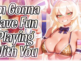 [F4M] Toyed With By A Competitive Cougar Catgirl Maid ‍[Excited ASMR}