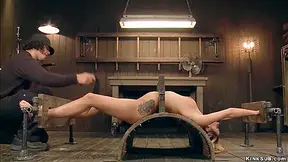 Blonde In Back Arch And Stock Bondage