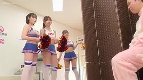 Cheer Squad Goes Wild – Busty College Girls Ride Quarterback's Thick Dick