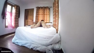 Thai amateur couple gets creampied raw and romantic