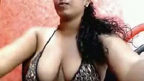 Young and curvaceous Indian babe working first day on webcam