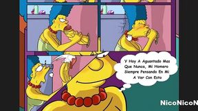 la esposa de homero le es infiel cuando este esta bebiendo cerveza