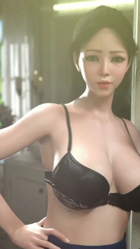 Hiro Caught Japanese Stepmom While Changing Her Dress   Clip 1