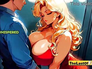 Stuck in Elevator with My Hawt Neighbor… He Filled My Married Cunt Full of Cum