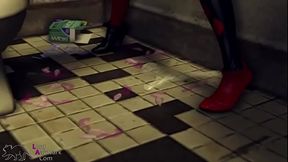 Harley Quinn Gloryhole Creampie
