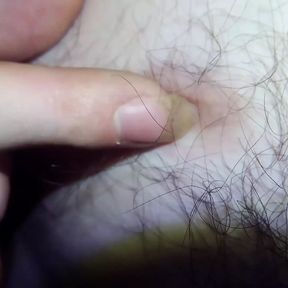 Using my long nails play with a nipple