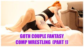 Mel Fire X Aster Black goth couple semi competitive wrestling