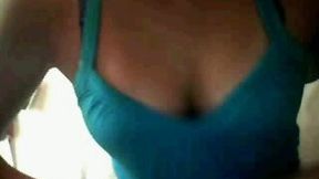 Cute lean teen bitch flashes her perky boobs on webcam