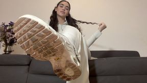 Goon to dirty sneaker JOI | humiliation | Femdom | Foot Fetish