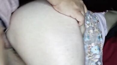 Her loud moans dripping under the strap on as the vibrator takes control