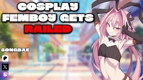 [asmr] Cosplay Femboy Gets Railed