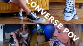 Handjob + Sneakerjob + Cum-Licked Converse (2 loads) 4K