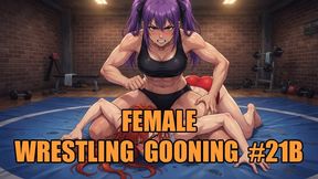 Female Wrestling Gooning #21B: Pinned Beneath the Goddess (Animated)