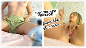 Tiny new vibrator from the giantess
