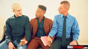 Hunks Enjoy Hardcore Fistfuck Action After Group Prayer