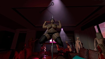 POV Black BBW Samantha in a BDSM Bachelorette Party