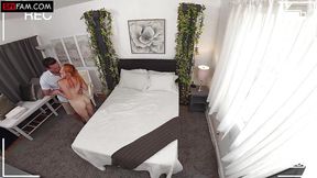 Ginger Cum Slut Lets Stepdad Play With Her Pussy - Gracey Snow