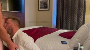 Hotel turns Top into a slut bottom