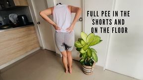 LOCKED BATHROOM = PEE IN SHORTS AND ON THE FLOOR