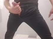 Big load, I was so horny I ran to cum in a place