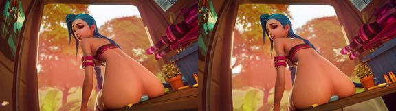 Teen Jinx Slamming Down Her Ass on a Dildo