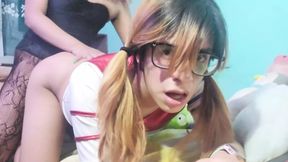 Fucking anal submisive trans Harley