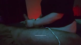 She Uses a Vibrator to Edge My Cock Until I’m Begging I Was To Weak To Resist And She Milked Me Dry