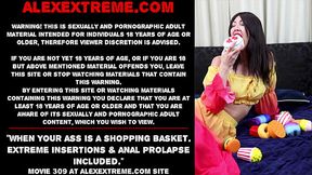 When Your ass is a shopping basket  Extreme insertions & anal prolapse included