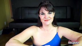 busty brunette milf mckayla hot rimjob and swallowing action!