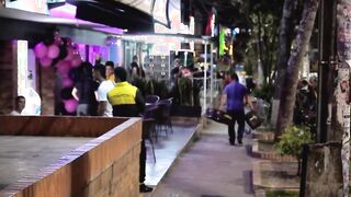 Spying on Sara Blonde into Colombian nightclub (EPIC FINALE)