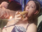 Cute tranny pleasuring herself