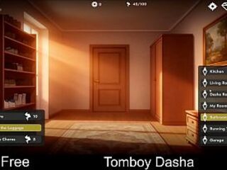 Tomboy Dasha Demo (free game itchio) Visual Novel, Adult, Manga, Dating Sim, Eroge, Erotic, Comics, NSFW, Porn, sex