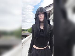 Gothic cutie riding sex tool. Full on OnlyFans