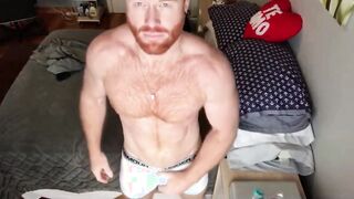 Muscular Ginger Stud Seth Forena Strokes His Big Cock Solo