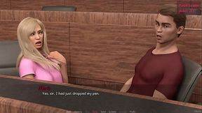 Curvy Blonde Lesbian Sucks Big Cock in Class